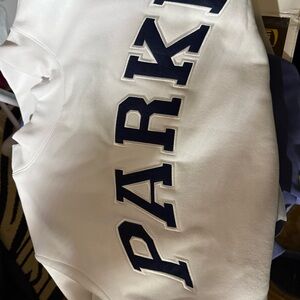 Parke Sold Out white & denim / blue mockneck